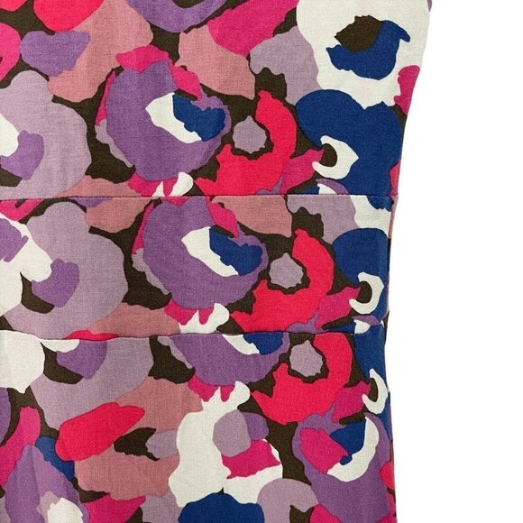 Boden 6 Jersey Dress Floral Stretch Short Sleeve Viscose Blend - Picture 8 of 10